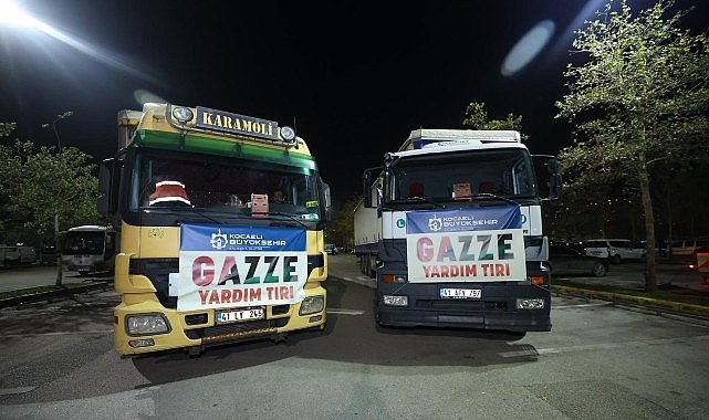 Kocaeli’den Gazze’ye İnsani Yardım Tırları Yola Çıktı