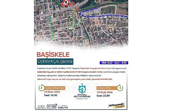 Başiskele’de Trafikte Yeni Düzenleme: Alternatif Güzergâhlar Açıklandı