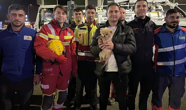 Konya’da Köpek Sütlaç Kanalizasyon Borularından Kurtarıldı